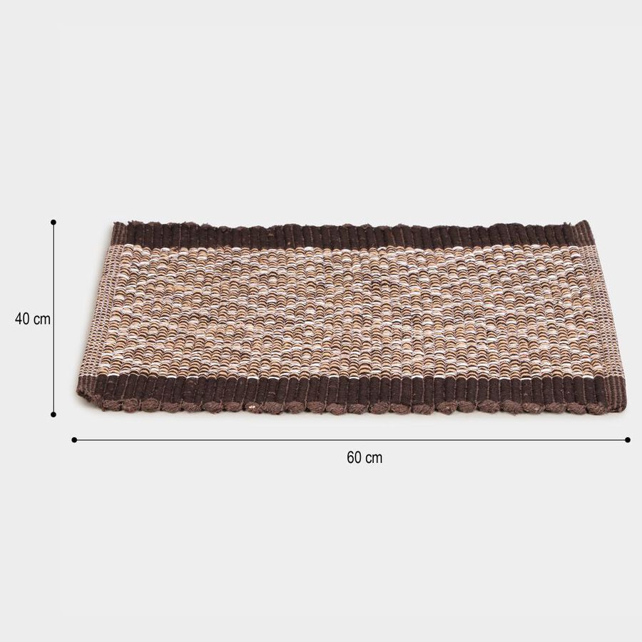 Anti-Skid Brown Polyester Door Mat, , large