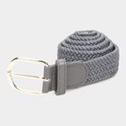 Women's Grey Nylon And Polyester Belt, , small image number null