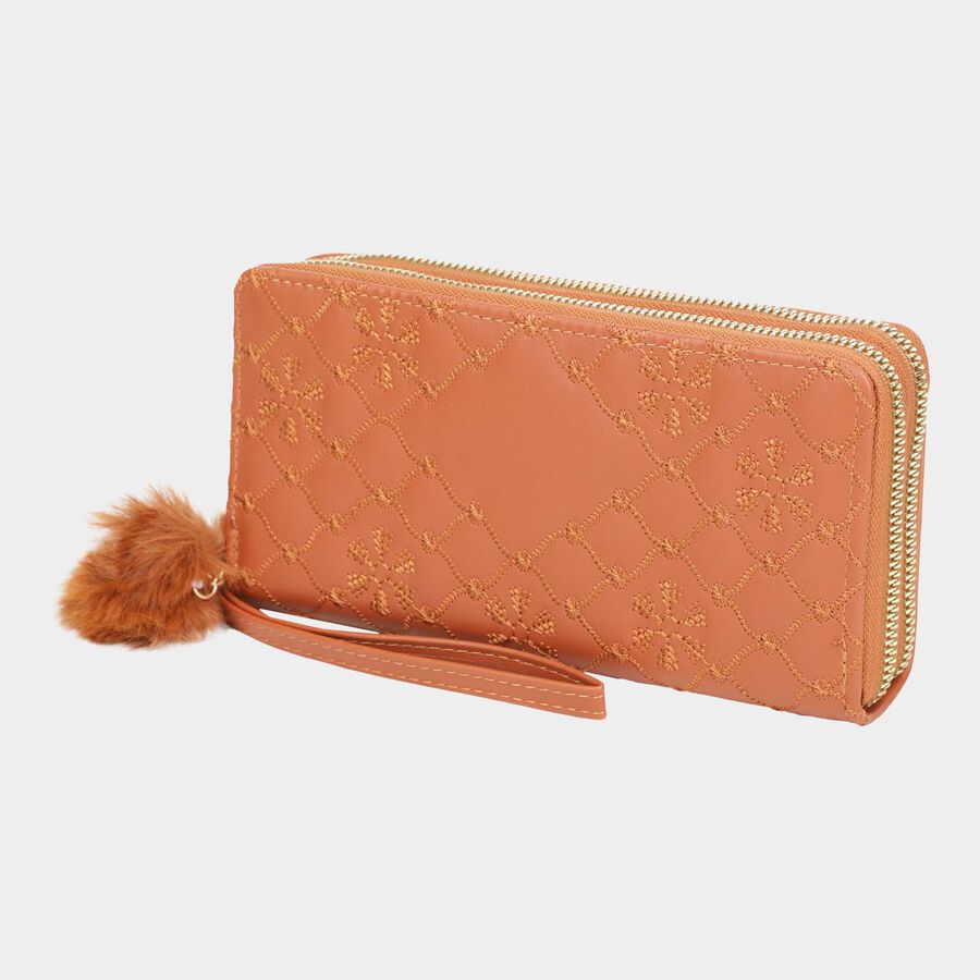 Women's Polyurethane Zipper Clutch Bag, , large image number null