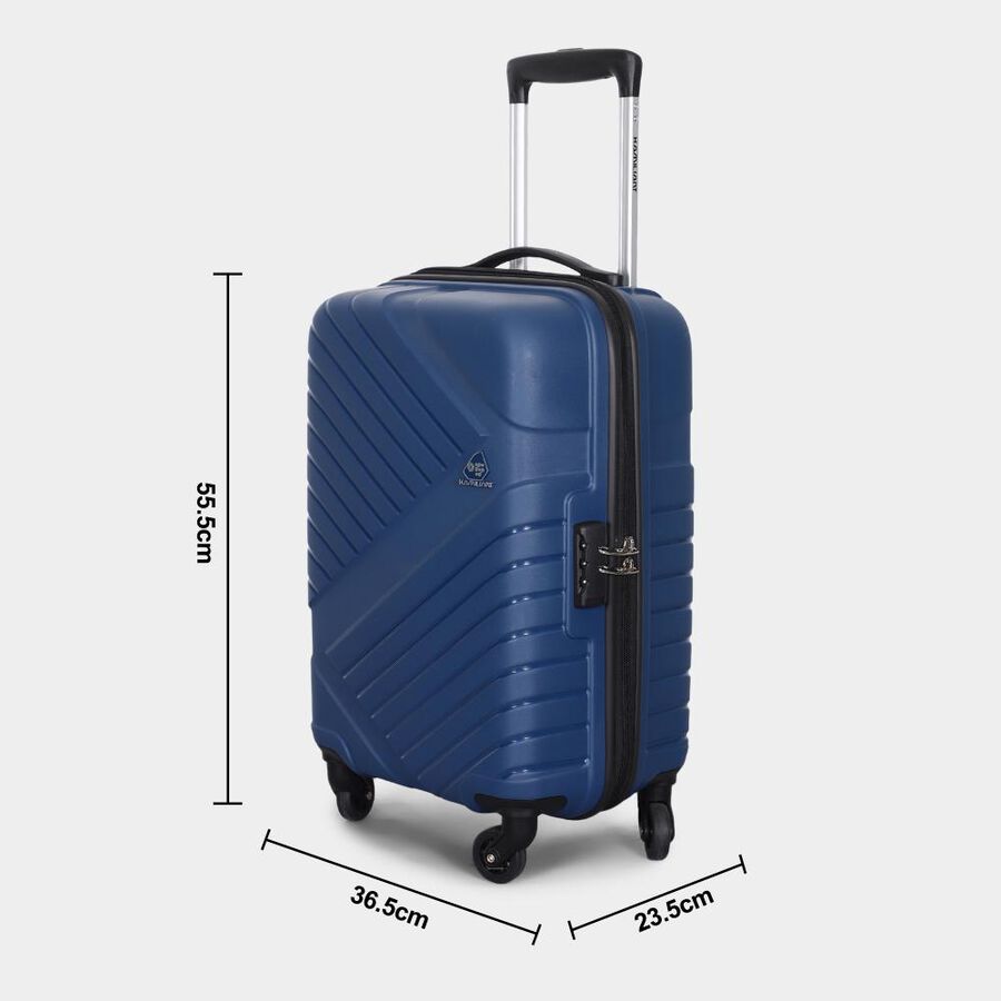 4-Wheel Blue Polypropylene Hard Case Trolley, Small + Medium, , large image number null
