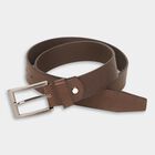 Men's Brown Leather Casual Belt, , small image number null