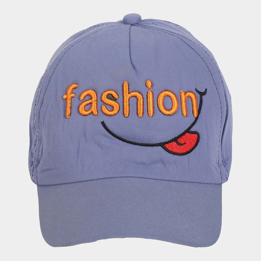 Kids' Blue Canvas Cap, , large image number null
