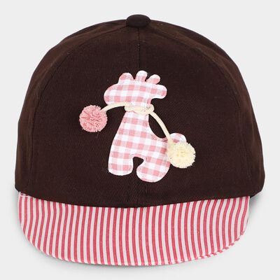 Kid's Pink Fabric Cap 