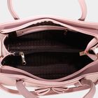 Women's Peach Polyurethane Tote Bag, , small