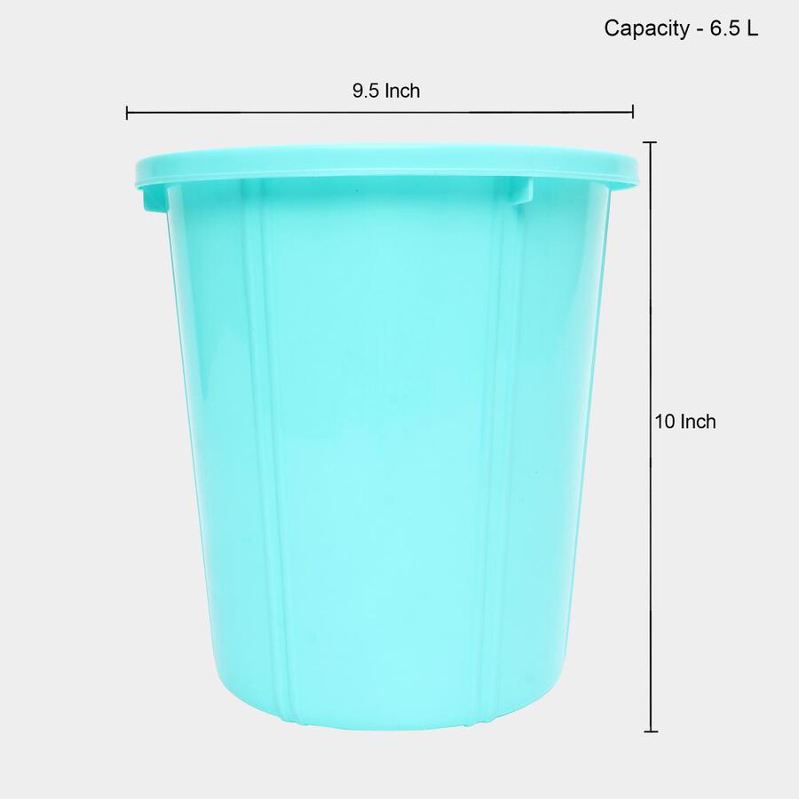 6.5 लीटर प्लास्टिक कूड़ेदान, , large