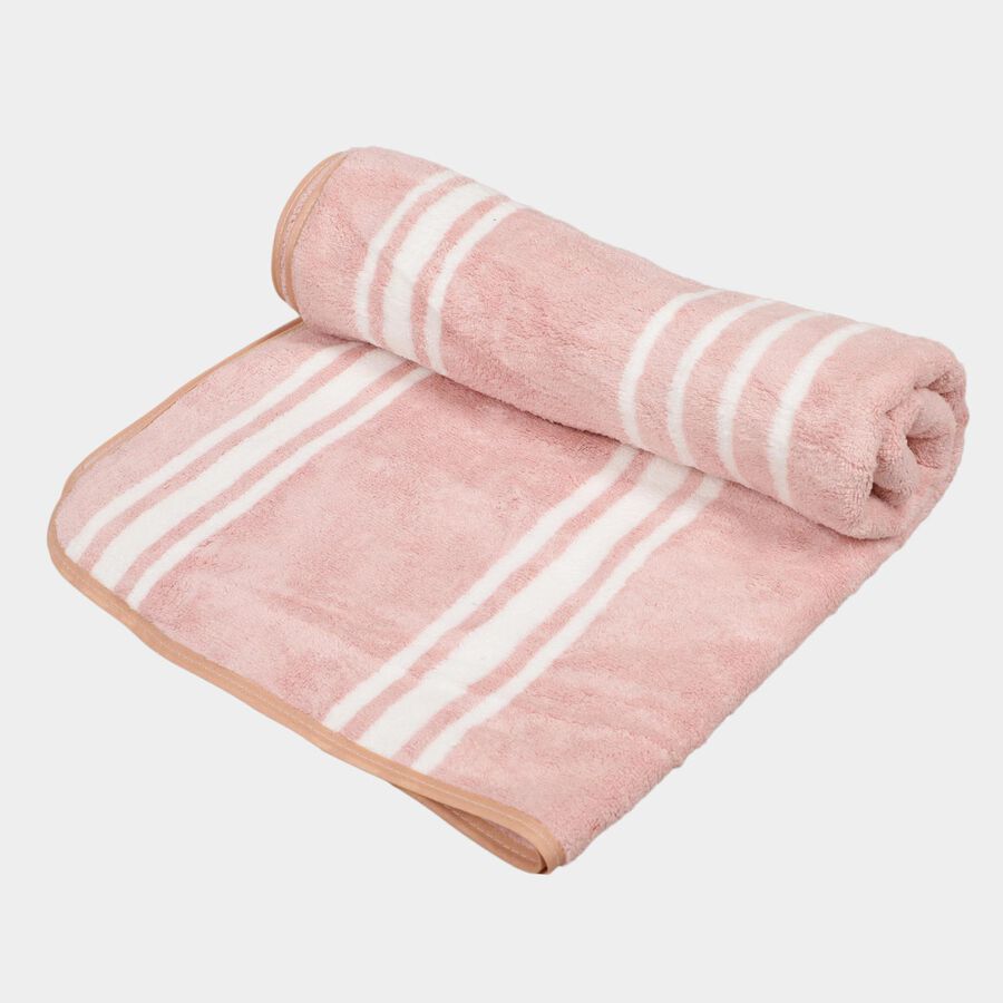 270 GSM Pink Microfiber Bath Towel, , large image number null