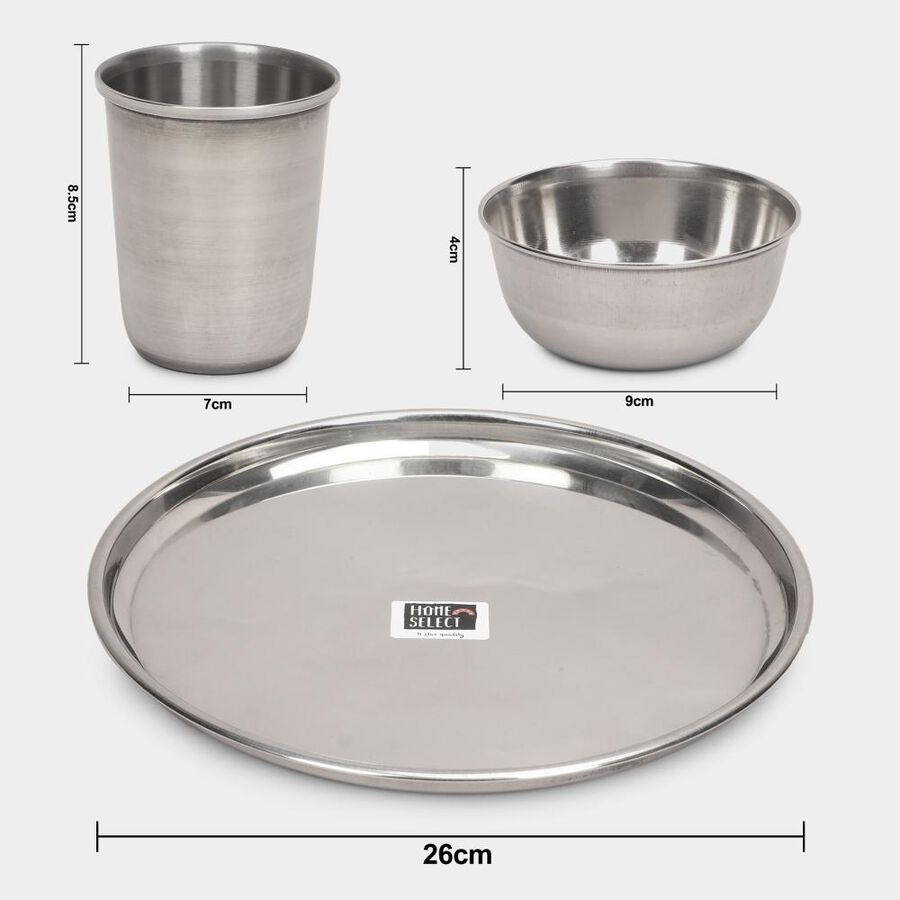 Stainless Steel Dinner Set, , large image number null
