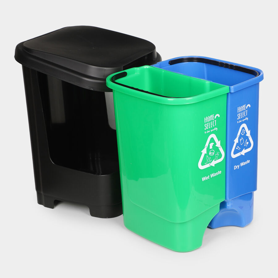 18 L Dual Wet & Dry Dustbin, , large image number null