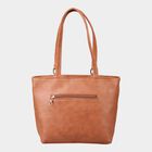 Women's Tan Polyurethane Tote Bag, , small image number null