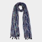 Women's Grey Nylon/Polyester Scarf, , small