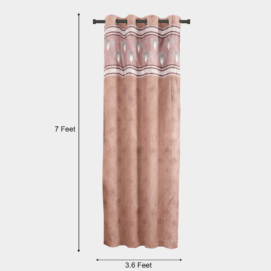 7ft. Brown Polyester Curtain, , large image number null