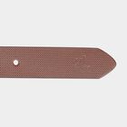 Men's Brown Leather Casual Belt, , small image number null