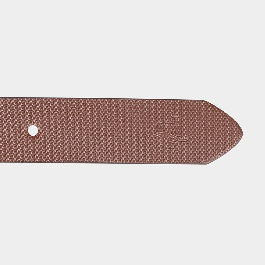 Men's Brown Leather Casual Belt, , large image number null