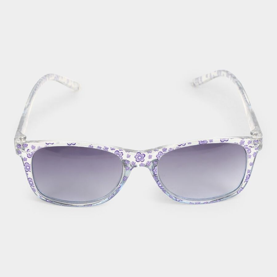 Kid's Plastic Clear Glass Wayfarer Sunglasses, , large image number null