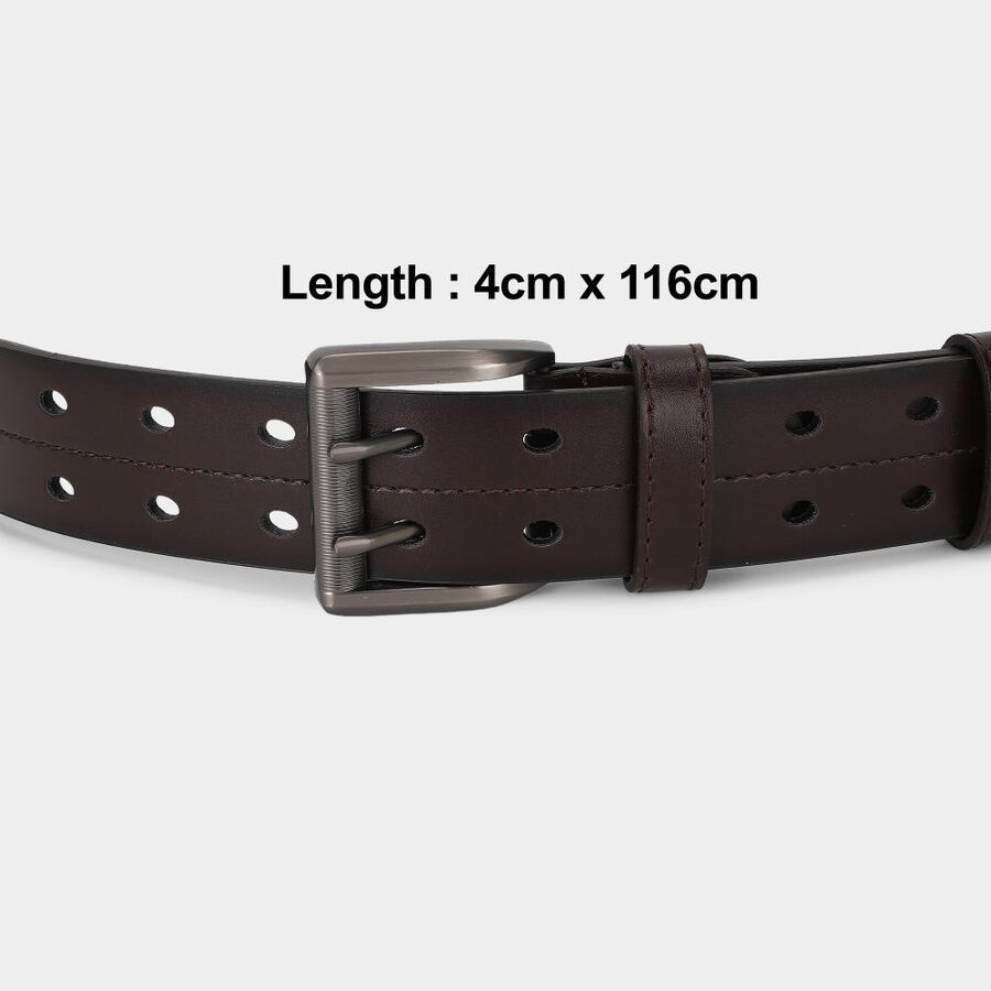 Men's Polyurethane Brown PU Belt, , large