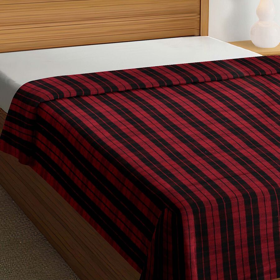 Checks Single Bed Cover without pillow cover, , large image number null