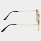Men's Metal Gradient Rectangle Sunglasses, , small image number null
