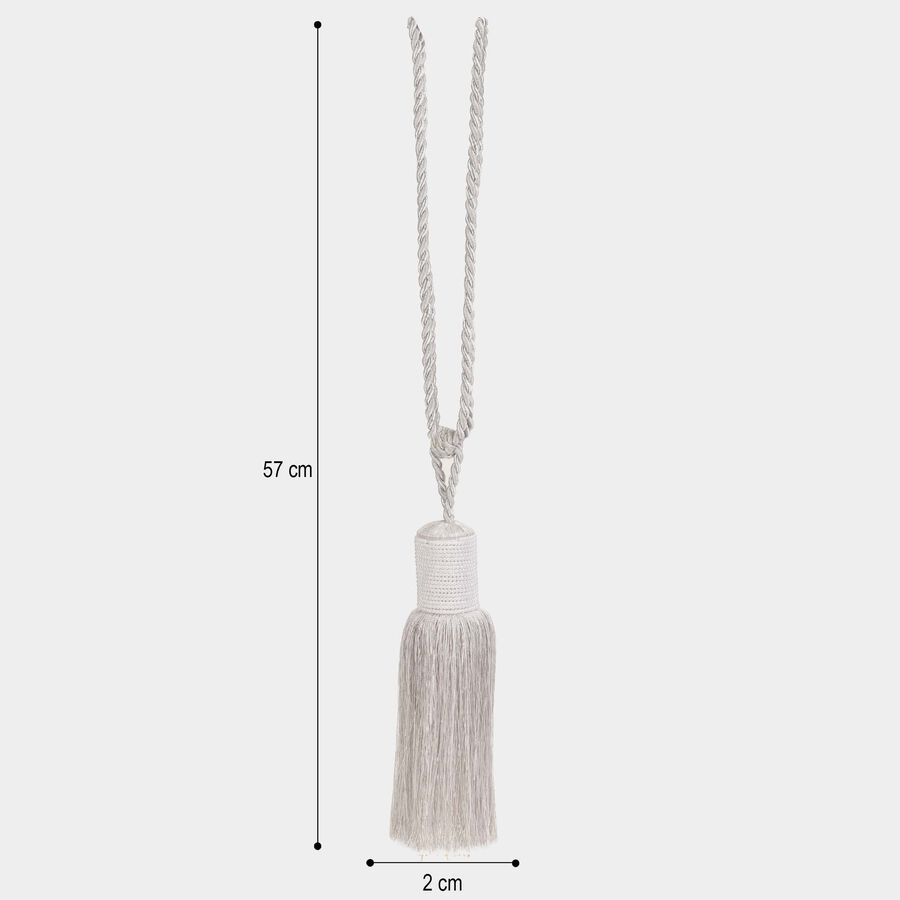 Grey Microfiber Tieback Rope, , large image number null