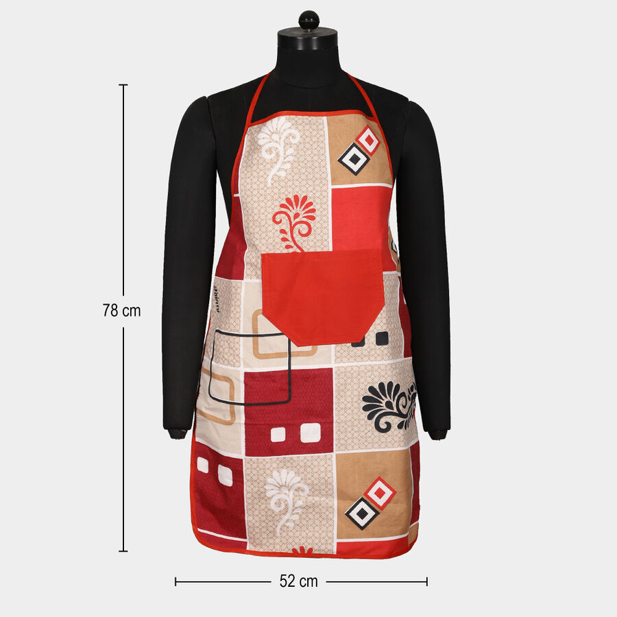 Beige Polyester Cotton Apron, , large image number null