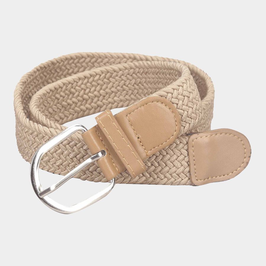 Women's Beige Polyurethane Belt, , large image number null