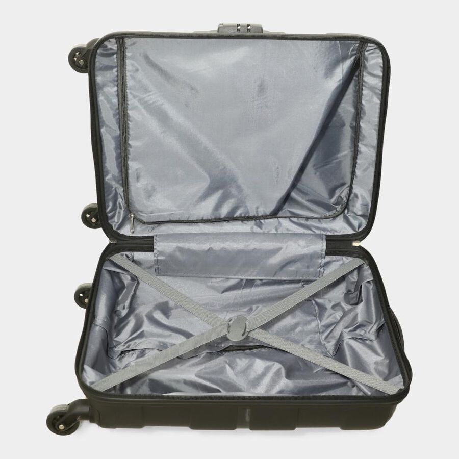 4-Wheel Black Polypropylene Hard Case Trolley, Small, , large image number null
