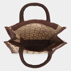 Brown Printed Jute Bag, , small image number null