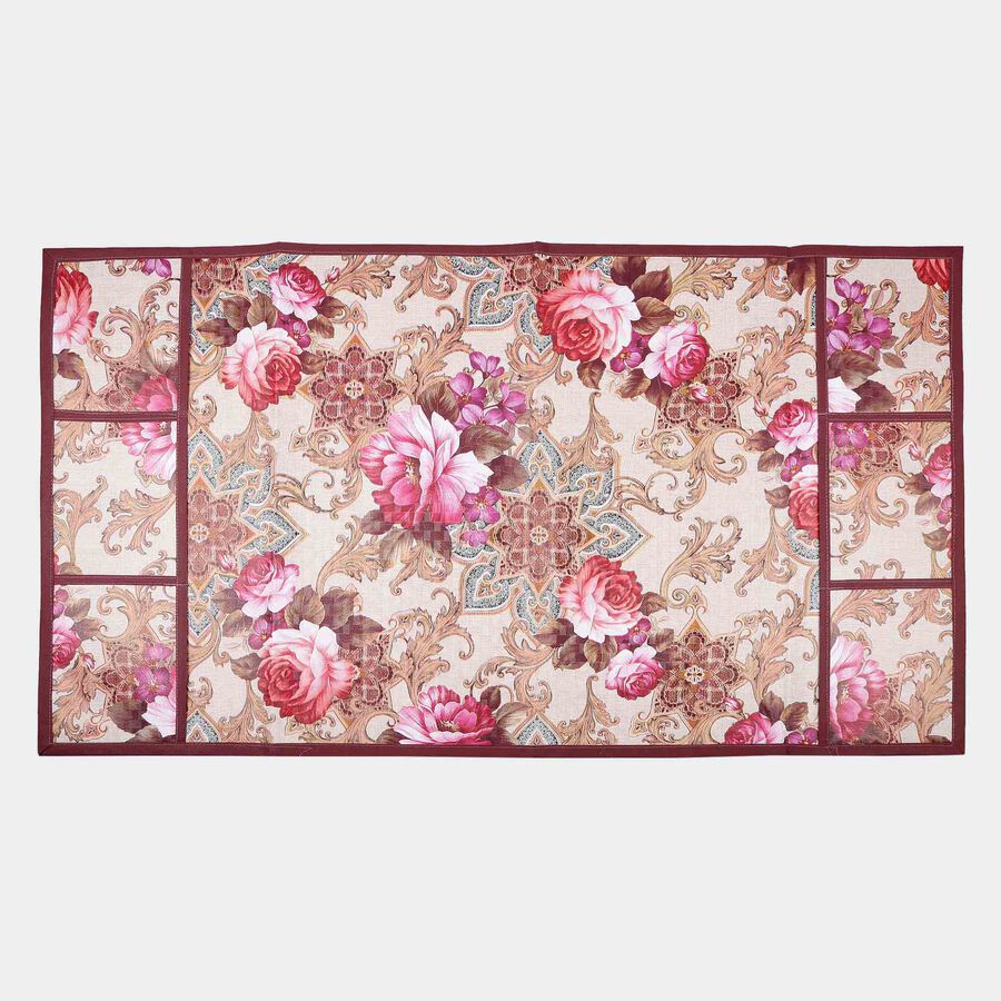 Printed Fridge Top Cover And 1 Fridge Handle Cover, , large image number null