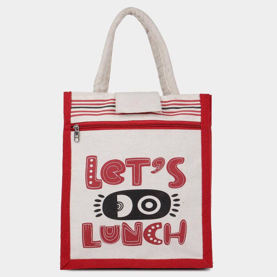 White Canvas Lunch Bag, , large image number null