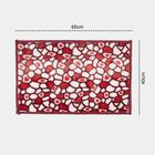 Maroon Printed Bath Mat, , small image number null