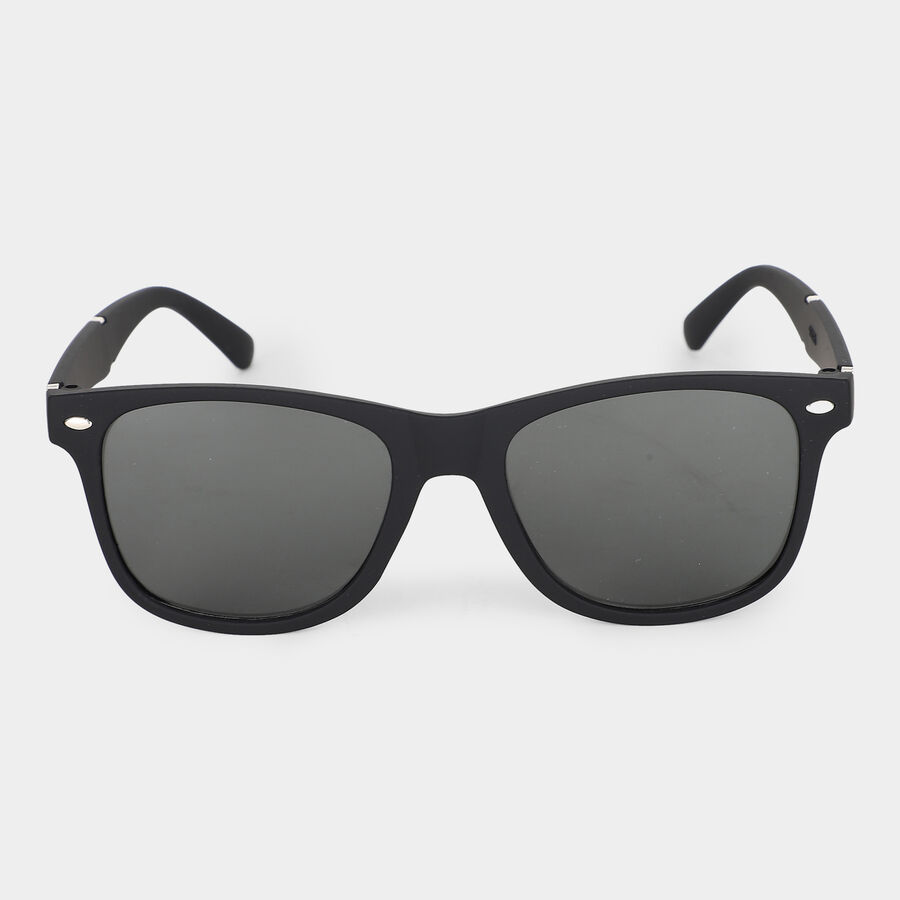 Men's Black Plastic Sunglass , , large