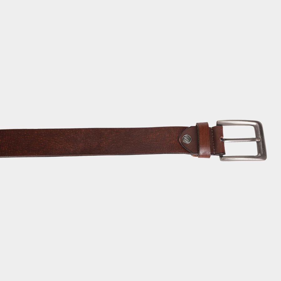 Men's Leather Casual Belt, Size 36, Smooth/Plain, , large image number null