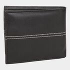 Men's Black Polyurethane Wallet, , small
