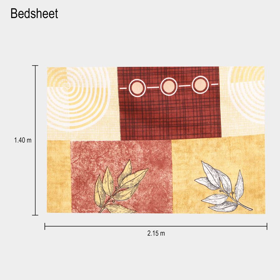 Red Microfiber Single Bedsheet, , large image number null