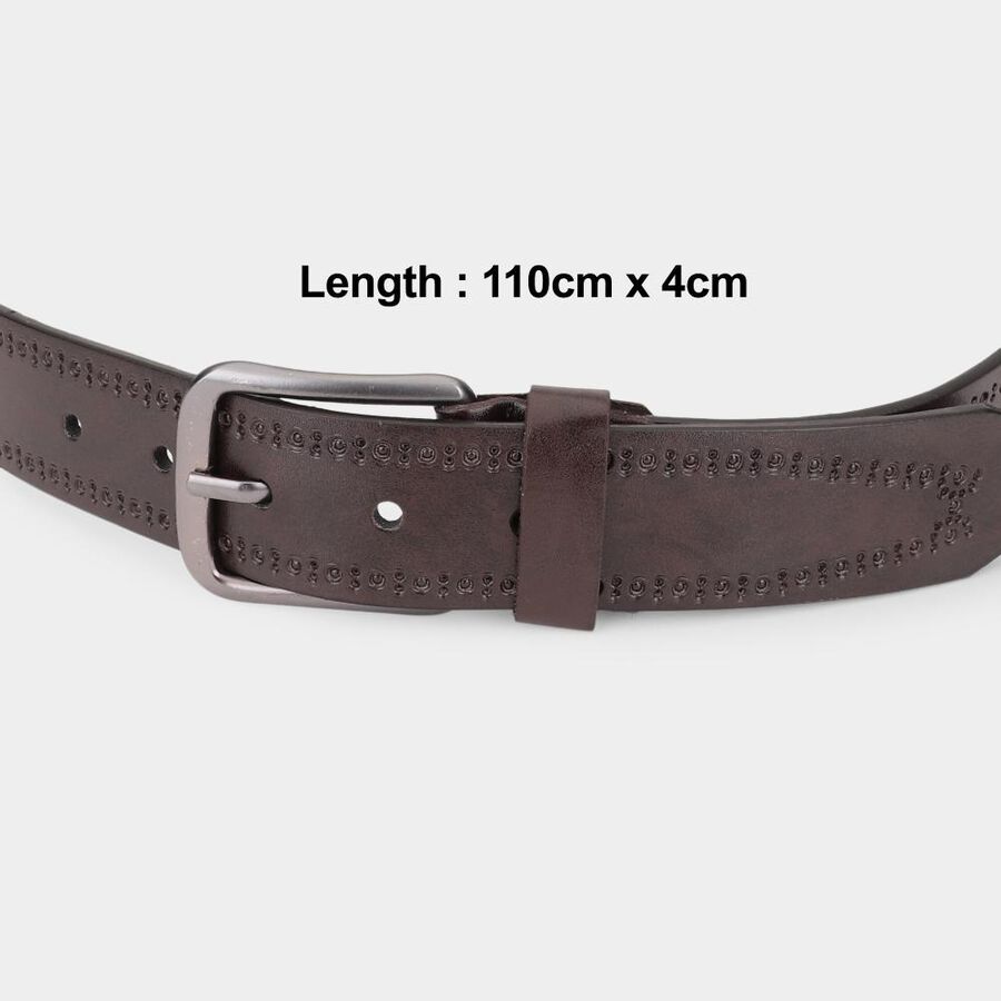 Brown PU Casual Belt, , large