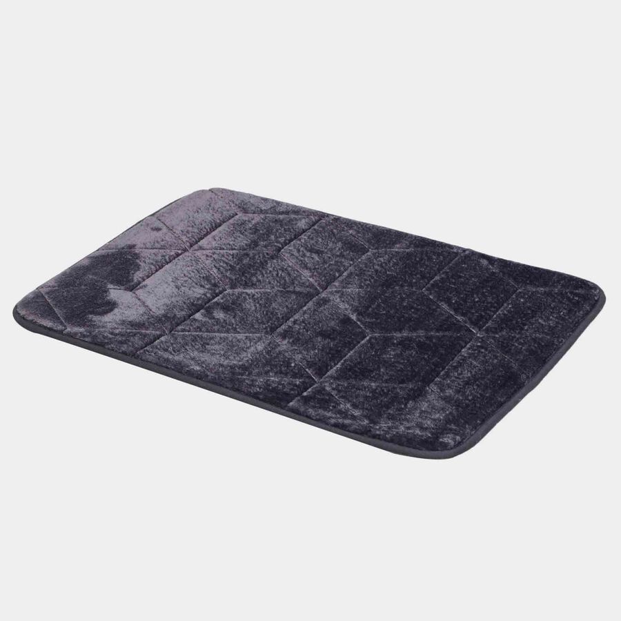 Dark Blue Microfiber Bath Mat, , large image number null