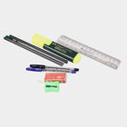 2 Pcs. Plastic 2 In 1 Stationery Kit - Colour/Design May Vary, , small image number null