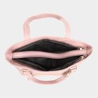 Women's Pink Polyurethane Tote Bag, , small image number null