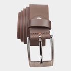 Men's Brown Leather Casual Belt, , small image number null