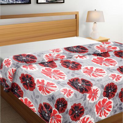 Grey Microfiber Blanket