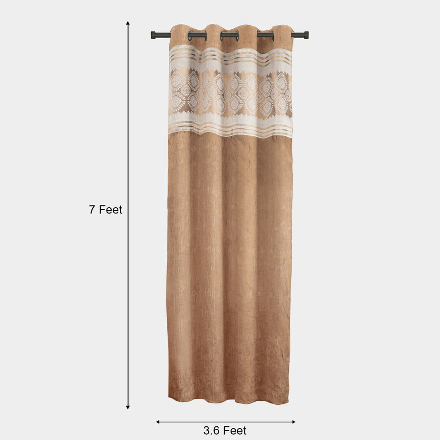 7 ft. Black Polyester Curtain, , large image number null