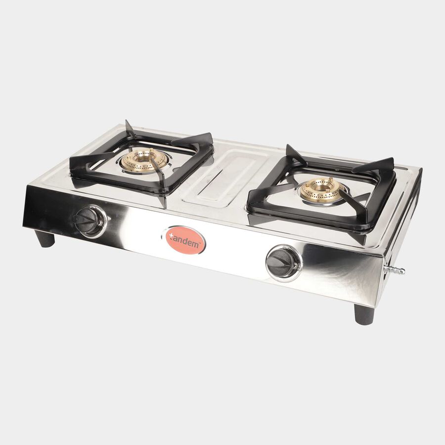2 Burner Stainless Steel Lp Gas Stove, , large image number null