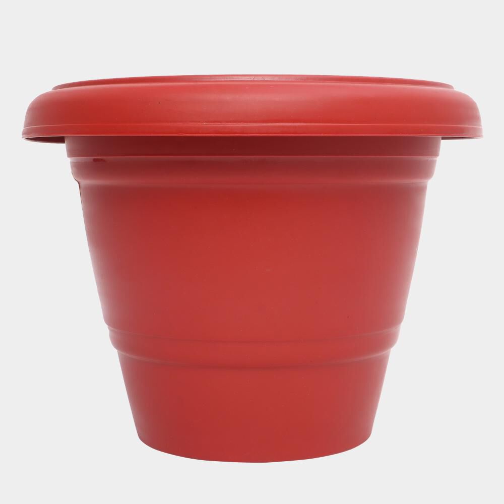 Red Plastic Planter