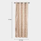 5ft. Living Room Soft Beige Printed Eyelet Curtains, , small image number null