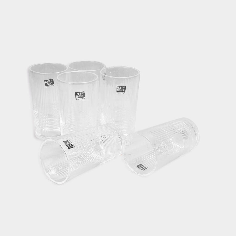 6 Pcs. Glass Tumbler -255 ml, , large image number null