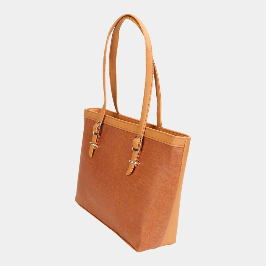Women's Mustard Polyurethane Hand Bag, , large image number null