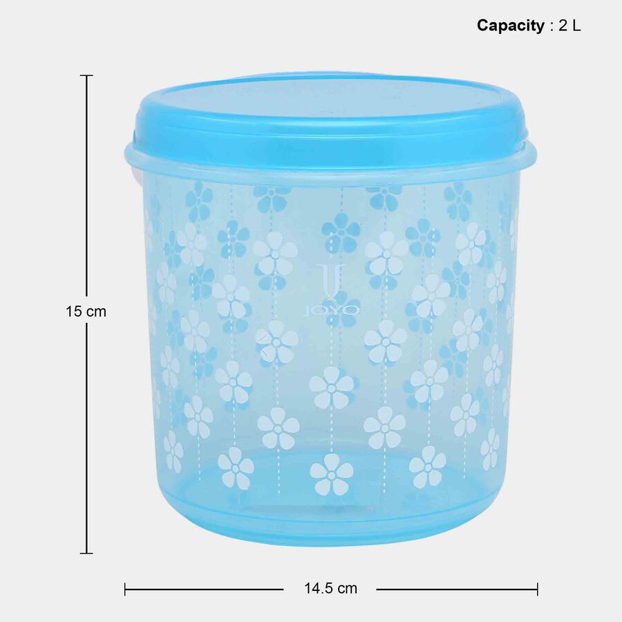 Air-Tight Plastic Container, Set of 4 - 250 ml | 500 ml | 1 L | 2 L, , large image number null