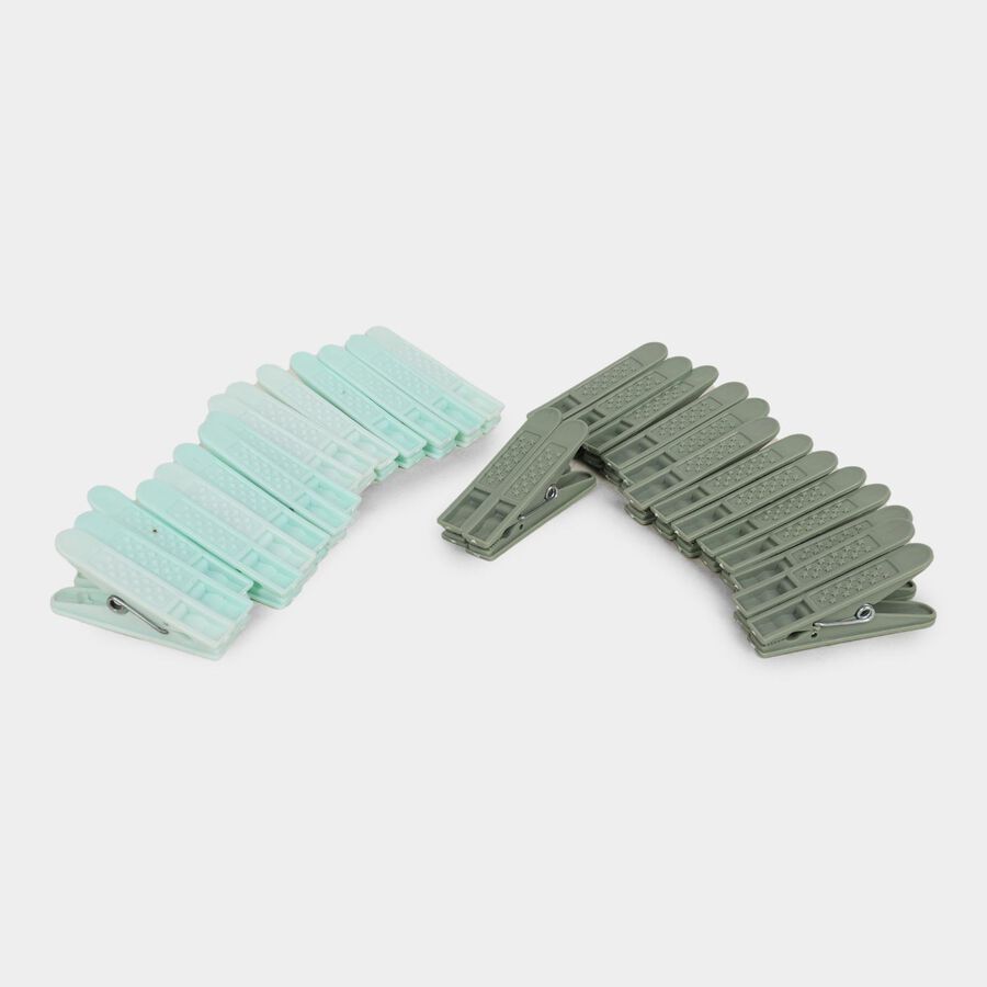 Plastic Cloth Clips-Set of 30 (Color/Design May Vary), , large image number null