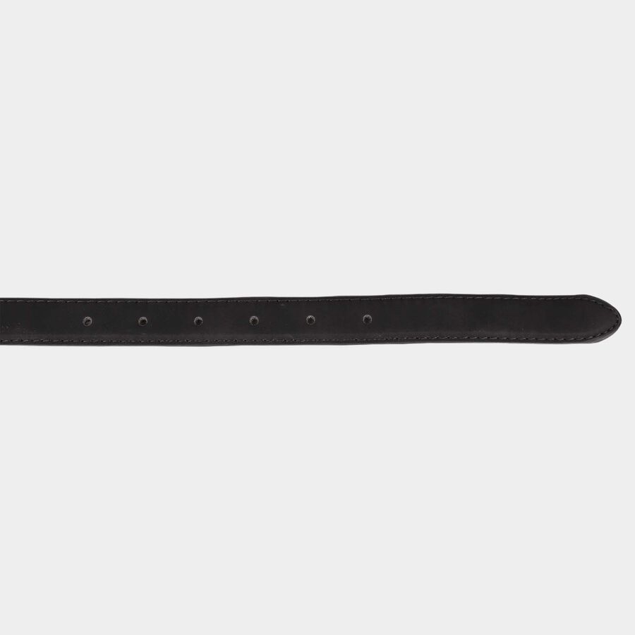 Women's Black Polyurethane Belt, , large image number null