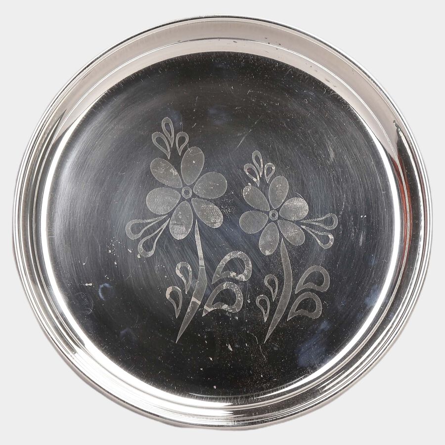 Stainless Steel Half Plate (Thali) - 10 cm, , large image number null