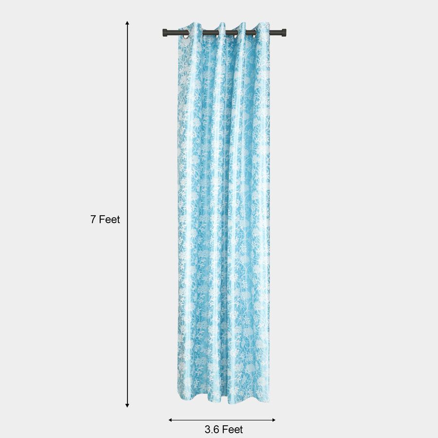 7ft. Blue Microfiber Door Curtain, , large image number null